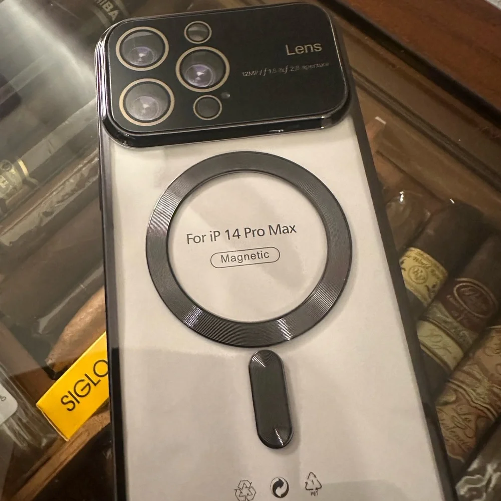 iPhone 14 ProMax Luxury lens protection bumper shockproof Phone Case